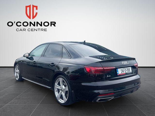 Image for 2024 Audi A4 Black suit, Audi badge and effortless diesel power — executive motoring never goes out of style.