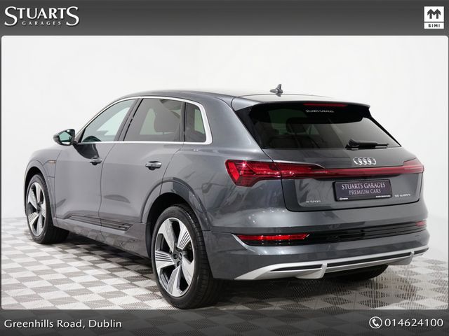 Image for 2023 Audi e-tron E-TRON 55 S LINE QUATTRO: DAYTONA GREY METALLIC WITH BLACK VALCONA LEATHER, 21” DIAMOND CUT ALLOYS