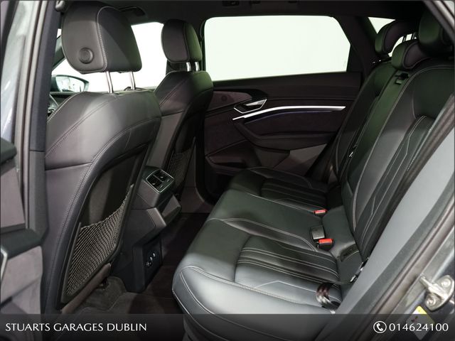 Image for 2023 Audi e-tron E-TRON 55 S LINE QUATTRO: DAYTONA GREY METALLIC WITH BLACK VALCONA LEATHER, 21” DIAMOND CUT ALLOYS