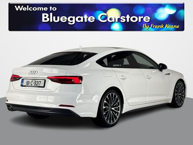 Image for 2018 Audi A5 SPORTBACK 2.0 TDI 190BHP S LINE**NEW NCT**SUNROOF**19"ALLOYS**DIGITAL DASH**HALF LEATHER INTERIOR**FRONT HEATED SEATS**PARKING SENSORS**BLUETOOTH**AMBIENT LIGHTING**FINANCE AVAIABLE**