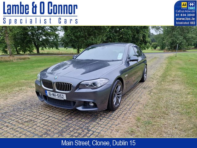 Image for 2016 BMW 5 Series 520d M SPORT AUTO * GREY MET / BLACK LEATHER * REVERSE CAMERA * SAT NAV * HEATED SEATS * 