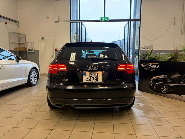 Image for 2013 Audi A3 1.4 S-line 5DR AUTO. New NCT Done Before Collection, Half Leather, Alloy Wheels, 2Keys, MFSW, Revers Camera, Parking Sensors, Dual Climate Control, Cruise Control, BT, Full Electrics, & more.