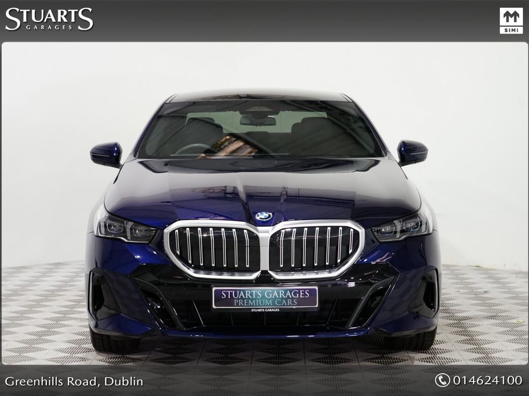 Image for 2024 BMW 5 Series 530e M-SPORT PHEV: COMFORT PACK, TANZANITE BLUE WITH BLACK VEGANZA INTERIOR. 20” BI-COLOUR ALLOYS, COMFORT ACCESS