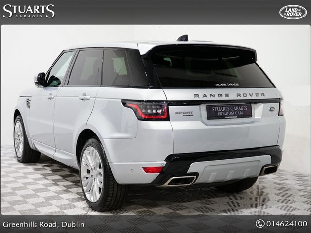 Image for 2021 Land Rover Range Rover 2.0 P400E Sport HSE DYNAMIC PHEV*INDUS SILVER WITH BLACK LEATHER, PANORAMIC ROOF, 21” ALLOYS, KEYLESS ENTRY, REVERSING CAMERA, NAV, MEMORY HEATED SEATS, AIR SUSPENSION