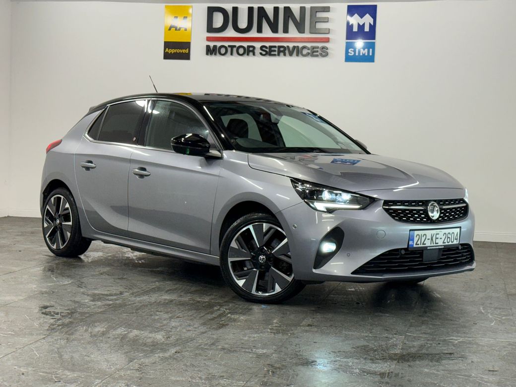 Image for 2021 Vauxhall Corsa **TOP SPEC ELITE MODEL **CONTRAST ROOF AND MIRRORS **AUTO **17" DIAMOND CUT ALLOYS **LED HEADLAMPS **HALF LEATHER HEATED SEATS **ANDROID AND APPLE AUTO **SAT NAV **LANE ASSIST**BLIND SPOT WARNING