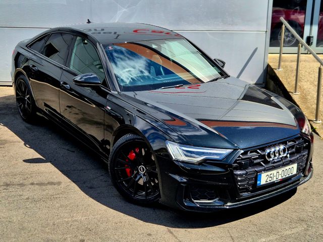 Image for 2025 Audi A6 2.0 TFSI 50e S Line Quattro Black Edition Pack (299bhp) Upgraded 20” Gloss Black Alloys, Full Black Leather + Electric Seats + Rear Camera - First Reg in August 2025 - Trade in Price €55, 999