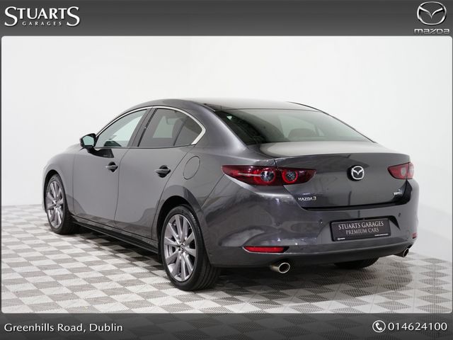 Image for 2019 Mazda Mazda3 1.8D 4DR Platinum Sport*BLACK LEATHER HEATED ELECTRIC MEMORY SEATS, , ADAPTIVE LED LIGHTING, PRIVACY GLASS, 18 INCH ALLOYS, KEYLESS, HEADS UP, NAV, TRAFFIC SIGN RECOGNITION*O