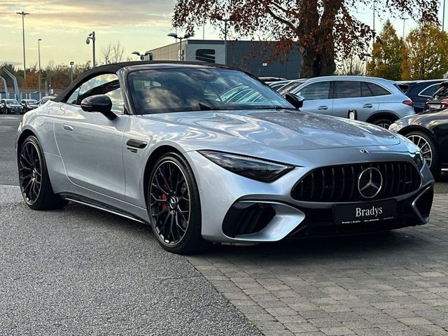 Image for 2023 Mercedes-Benz SL Class AMG SL55 V8 Bi-Turbo 4Matic Premium Plus--Upgraded Alloy Wheels, Night Pack, Burmester Sound, Memory Seats, Heads-Up Display, Carbon Trim, and More
