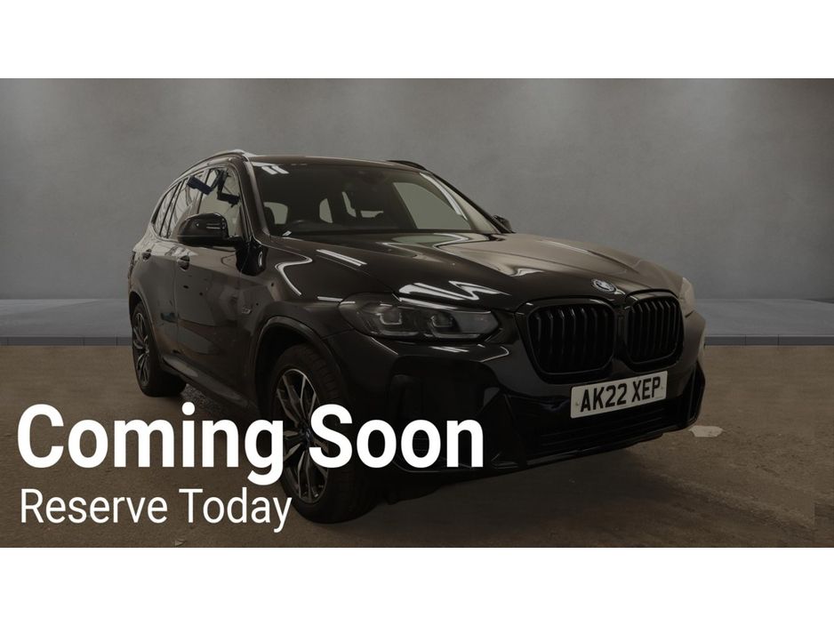 Image for 2022 BMW X3 30E M SPORT (PRO PACK) X-DRIVE AUTOMATIC **ONE OWNER / 20" ALLOYS / ADAPTIVE SUSPENSION / ADAPTIVE LED HEADLIGHTS / BMW M SEATBELTS / HEADS UP DISPLAY / GESTURE CONTROL / SAT NAV / REVERSE CAMERA**
