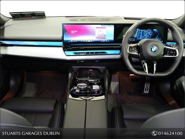 Image for 2025 BMW 5 Series 252 REG: COMFORT PACK, TECH PACK AND 20” ALLOYS* FIRE RED METALLIC WITH BLACK VEGANZA INTERIOR