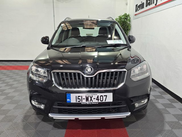 Image for 2015 Skoda Yeti 2.0TDi ELEGANCE (4X4) 140BHP 6 SPEED MANUAL **ORIGINAL IRISH CAR / LOW MILEAGE / ALLOY WHEELS / AIR CONDITIONING / BLUETOOTH / CRUISE CONTROL / FULL BLACK LEATHER / REAR PARKING ASSIST**