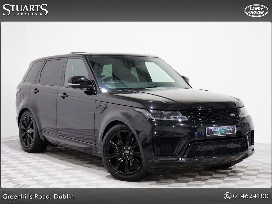 Image for 2021 Land Rover Range Rover Sport Sport 2.0 P400E HSE DYNAMIC BLACK PACK*SANTORINI BLACK WITH BLACK LEATHER, PANORAMIC ROOF, 21” BLACK ALLOYS, KEYLESS ENTRY, REVERSING CAMERA, SAT NAV, MEMORY HEATED SEATS, AIR SUSPENSION, REAR HEATE