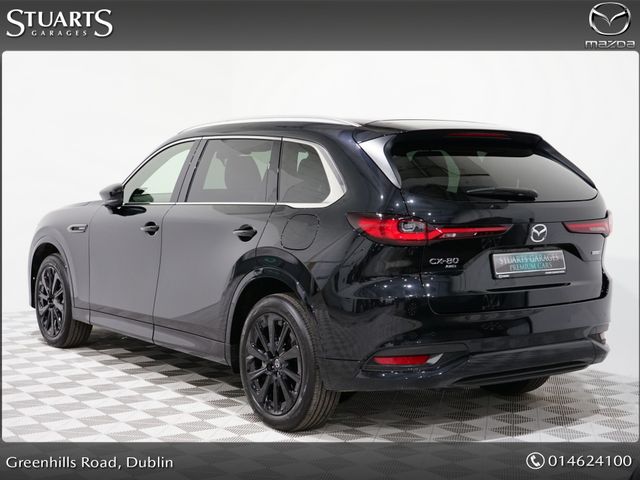 Image for 2025 Mazda CX-80 2.5L PHEV 327ps 8AT HOMURA PLUS*@STUARTS MAZDA, YOUR HOME FOR MAZDA IN SOUTH DUBLIN*MAZDA CX-80 2.5 PHEV 327PS HOMURA PLUS 7 SEATER*BLACK LEATHER SEAT W/ SEAT VENTILATION W/ SEAT HEATER, 20 INCH ALL