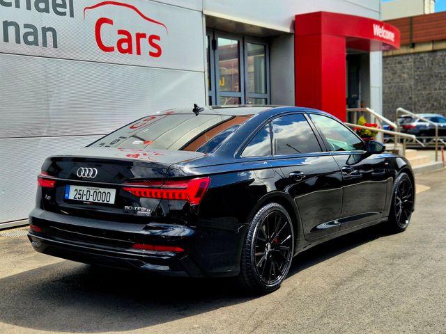 Image for 2025 Audi A6 2.0 TFSI 50e S Line Quattro Black Edition Pack (299bhp) Upgraded 20” Gloss Black Alloys, Full Black Leather + Electric Seats + Rear Camera - First Reg in August 2025 - Trade in Price €55, 999