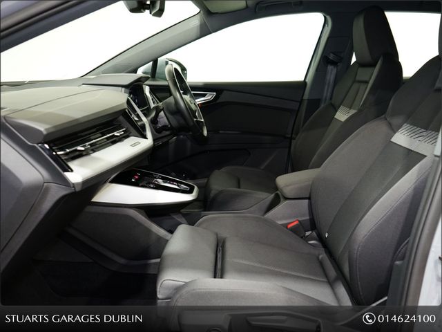 Image for 2023 Audi Q4 e-tron “40 – BIGGER BATTERY* Q4 E-TRON SPORT SUV: MYTHOS BLACK METALLIC, HEADS-UP DISPLAY, 19” DIAMOND CUT ALLOYS, ADAPTIVE CRUISE CONTROL, HEATED SEATS