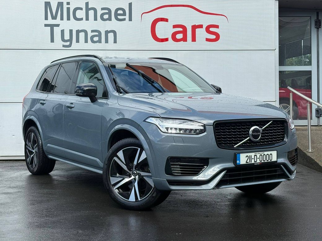 Image for 2021 Volvo XC90 Recharge T8 R Design Plug-In Hybrid AWD (390bhp) Large 7 Seater + 20” Alloys + 1/2 Black Leather Seats - First Reg March 2021 - Trade in Price €54, 555.