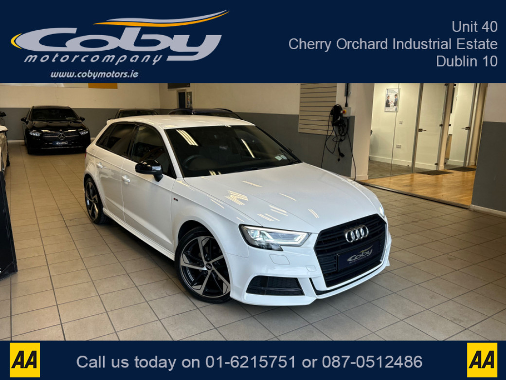 Image for 2019 Audi A3 SPORTBACK 1.0 TFSI 116HP S LINE 4DR 30. New NCT, Alloy Wheels, 2Keys, Sat Nav, Full Electrics, Bluetooth, Half Leather, MFSW, Cruise Control, Reverse Camera, Parking Sensors, Air Conditioning and more