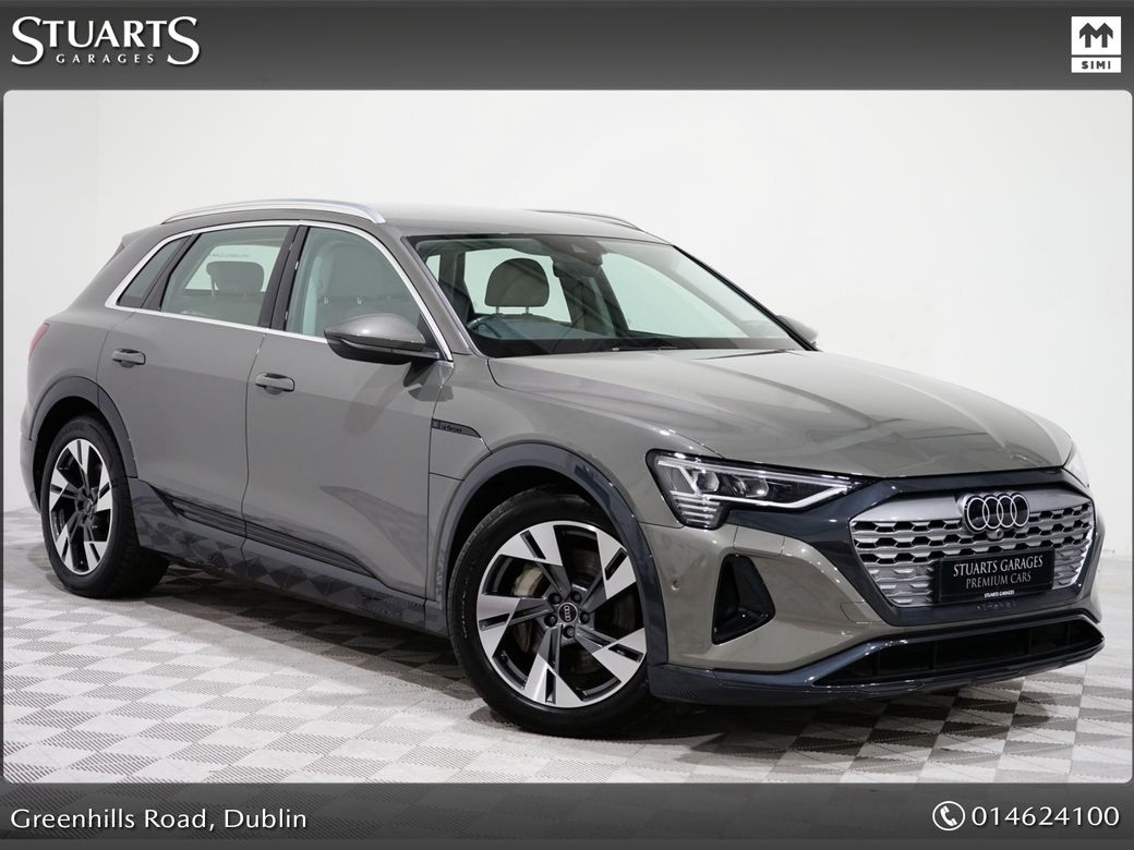 Image for 2023 Audi Q8 e-tron Q8 50 E-TRON QUATTRO SPORT: CHRONOS GREY WITH BEIGE VOLCONA LEATHER, 21” DIAMOND CUT ALLOYS, FULL ELECTRIC SEATS WITH MEMORY, HEATED FRONT SEATS