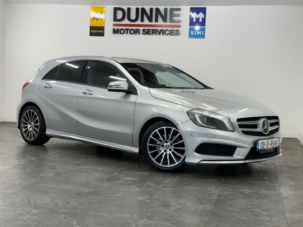 Image for 2013 Mercedes-Benz A 180 **HIGH SPEC **MULTI FUNCTION STEERING WHEEL **ADAPTIVE CRUISE CONTROL **MULTI DRIVE MODES **CARBON FIBRE TRIM **MULTI FUNCTION CENTRE CONSOLE **HALF LEATHER HALF ALCANTRA BUCKET STYLE SEATS **ECO MODE