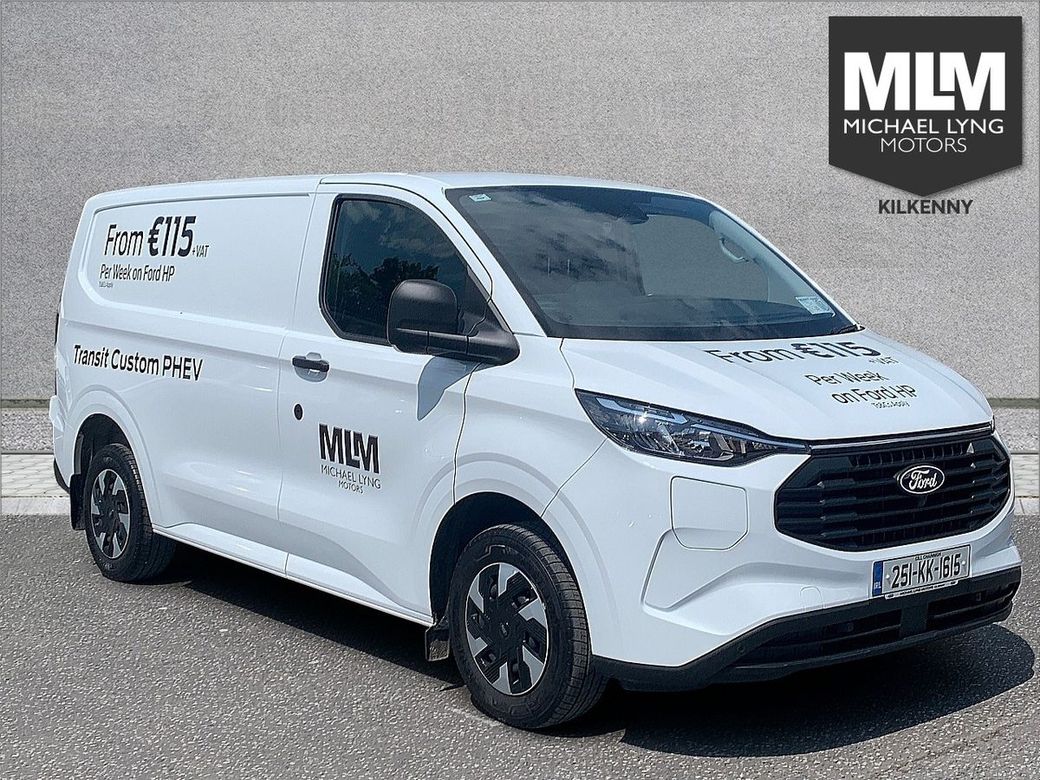 Image for 2025 Ford Transit Custom 320 PHEV SWB (V), Price Ex VAT, *Spare wheel, fixed towbar, Load area protection Kit, Seat Pack k4a*