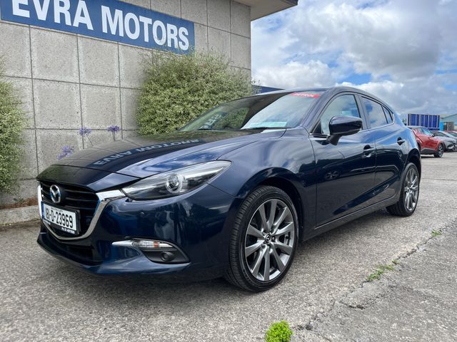 Image for 2018 Mazda Mazda3 GT 2.0 PETROL MANUAL //LOW MILES//MASSIVE SPEC//FULL LEATHER HEATED SEATS AND STEERING WHEEL//KEYLESS ENTRY//BOSE SOUND SYSTEM//SAT NAV//REVERSE CAMERA//HEAD UP DISPLAY//
