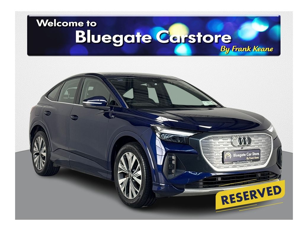 Image for 2022 Audi Q4 e-tron SPORTBACK 35 SPORT **FULL BLACK CLOTH INTERIOR**TOUCHSCREEN INFOTAINMENT SYSTEM**DIGITAL DASH**REVERSE CAMERA**PARKING SENSORS**ADAPTIVE CRUISE CONTROL**USB CHARGING PORTS**FRONT HEATED SEATS**