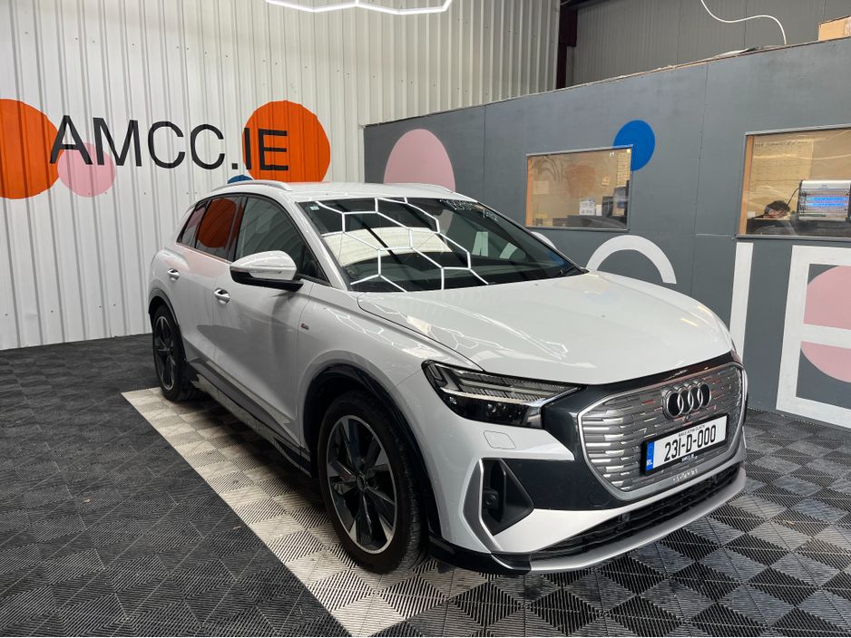 Image for 2023 Audi Q4 e-tron €33950 2023 AUDI Q4 E-TRON 40S LINE AUTOMATIC / CRUISE CONTROL / 360° CAMERA / HEATED SEATS / PADDLE SHIFTERS / AMBIENT LIGHTS / APPLE CARPLAY AND MORE