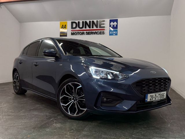 Image for 2021 Ford Focus **ST-LINE EDITION**MILD HYBRID**DIAMOND CUT ALLOYS**8"SYNC 3 TOUCHSCREEN MEDIA**SAT NAV**ANDROID/APPLE CAR PLAY**WIRELESS PHONE CHARGING**LANE DEPARTURE WARNING**FRONT AND REAR PARKING SENSORS**2 KEYS