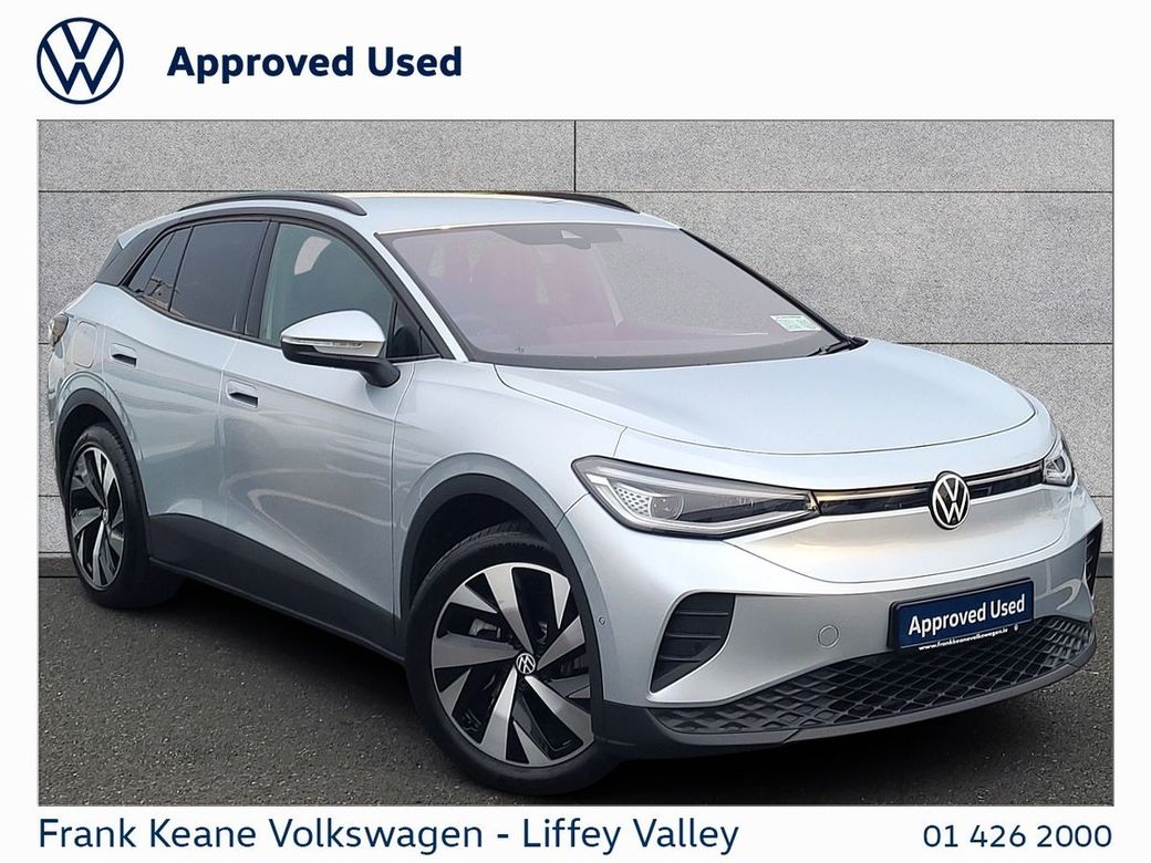 Image for 2025 Volkswagen ID.4 77KWH PRO PLUS 286BHP *DRAMMEN ALLOYS* *SCALE SILVER* *LONGER RANGE* *ELECTRIC TAILGATE* *IQ HEADLIGHTS* *REAR VIEW CAMERA* *PCP AVAILABLE* *BATTERY CERTIFIED*