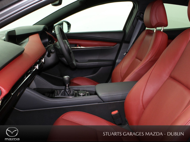 Image for 2021 Mazda Mazda3 SKY-X M Hybrid GT Sport RED 5D 180PS: BURGUNDY LEATHER HEATED ELECTRIC MEMORY SEATS, BOSE SOUND SYSTEM, ADAPTIVE LED LIGHTING, PRIVACY GLASS, KEYLESS