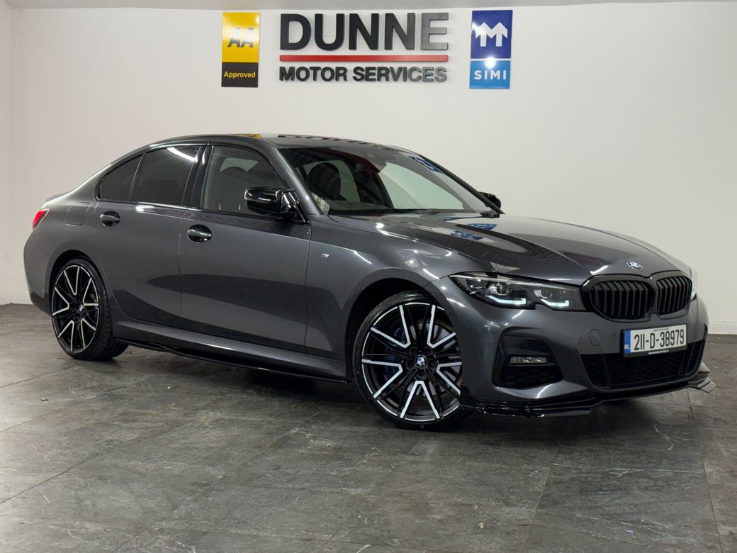 Image for 2021 BMW 3 Series **M-SPORT **292BHP **PRO MODEL **20"DIAMOND CUT ALLOYS **M-PERFORMANCE KIT **QUAD EXIT EXHAUST TIPS **SERVICE HISTORY **DIGITAL DASH **HEATED STEERING WHEEL AND SEATS **FULL LEATHER ELECTRIC