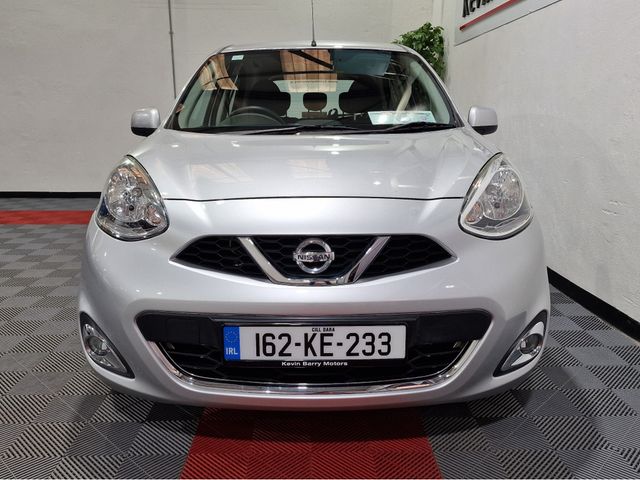Image for 2016 Nissan Micra 1.2 SV 80BHP 5 SPEED MANUAL **ORIGINAL IRISH CAR / VERY LOW MILEAGE / ALLOY WHEELS / AIR CONDITIONING / BLUETOOTH INTEGRATION / CRUISE CONTROL / CENTRE ARMREST / KMH SPEEDO / NCT 10|2026**