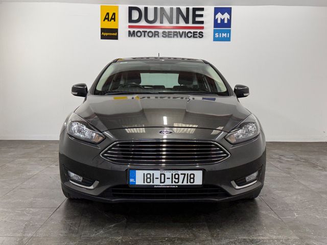 Image for 2018 Ford Focus **TITANIUM EDITION **CRUISE CONTROL **APPLE CAR PLAY **ANDROID AUTO **MULTI FUNCTION STEERING WHEEL **TOUCHSCREEN RADIO **SAT NAV **VOICE CONTROL **REVERSING SENSORS **LED HEADLIGHTS **DUAL DIGITAL