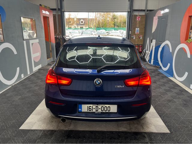 Image for 2016 BMW 1 Series €15950! 2016 BMW 1 SERIES AUTOMATIC 118D 2.0 DIESEL / 64K KMS / ADAPTIVE CRUISE CONTROL, REVERSE CAMERA & MORE