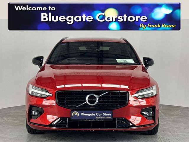Image for 2021 Volvo V60 2.0 R-DESIGN B3 MHEV 161 B**BLACK LEATHER INTERIOR**FRONT HEATED ELECTRIC SEATS**HEATED MULTIFUNCTIONAL STEERING WHEEL**TOUCH SCREEN MEDIA DISPLAY**REVERSE CAMERA**PARKING SENSORS**ELECTRIC TAILGATE**