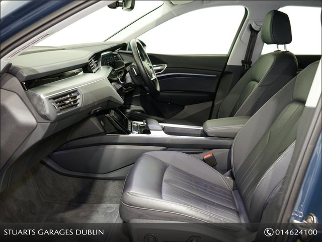 Image for 2024 Audi Q8 e-tron Q8 50 E-TRON QUATTRO SPORT: PLASMA BLUE WITH BLACK VOLCONA LEATHER, 21” DIAMOND CUT ALLOYS, FULL ELECTRIC SEATS WITH MEMORY, HEATED FRONT SEATS