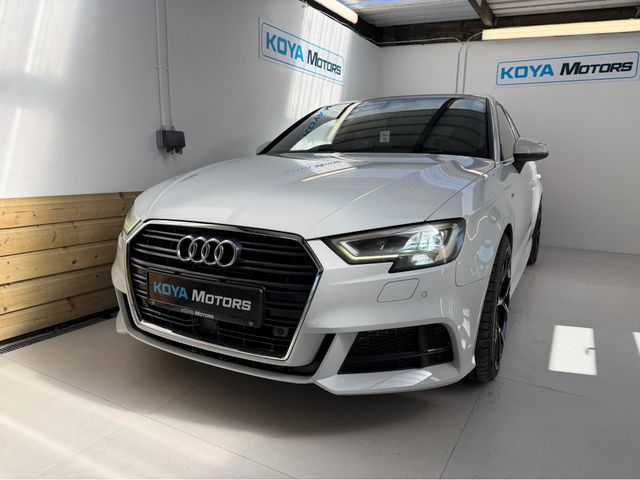 Image for 2017 Audi A3 1.4 TFSI S LINE PRO EDITION PETROL AUTOMATIC // VIRTUAL DASH // HALF LEATHER // PARK ASSIST W/ REVERSING CAMERA // FACTORY BLACK EDITION // FLAT BOTTOM STEERING WHEEL // UPGRADED AUDI SPORT ALLOYS