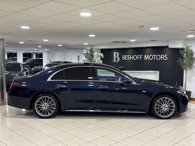 Image for 2025 Mercedes-Benz S Class 580e 4MATIC L AMG LINE PREMIUM PLUS EXECUTIVE=HUGE SPEC//ONLY 7000 MILES//AS NEW=TAILORED FINANCE PACKAGES INCL PCP AVAILABLE=TRADE IN'S WELCOME