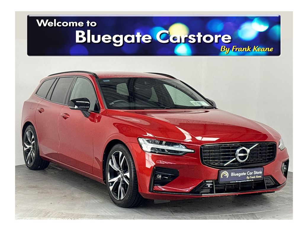 Image for 2021 Volvo V60 2.0 R-DESIGN B3 MHEV 161 B**BLACK LEATHER INTERIOR**FRONT HEATED ELECTRIC SEATS**HEATED MULTIFUNCTIONAL STEERING WHEEL**TOUCH SCREEN MEDIA DISPLAY**REVERSE CAMERA**PARKING SENSORS**ELECTRIC TAILGATE**