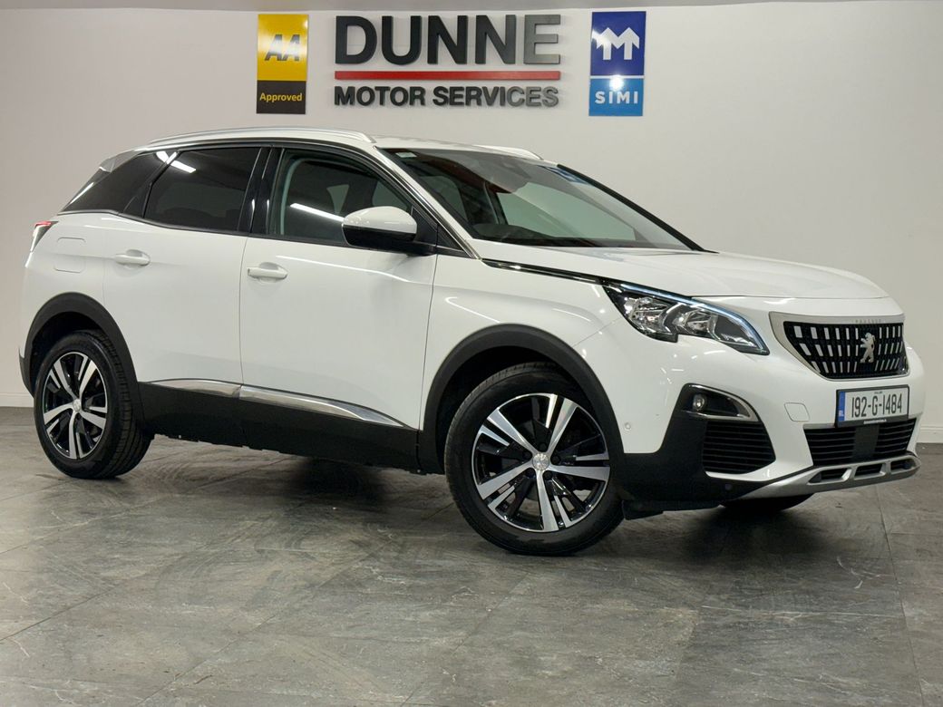 Image for 2019 Peugeot 3008 **ALLURE MODEL**18" DIAMOND CUT ALLOYS**BLIND SPOT WARNING**LANE ASSIST**SAT NAV**APPLE/ANDROID CARPLAY**REVERSE CAMERA**FRONT AND REAR PARKING SENSORS**WIRELESS PHONE CHARGING**LED HEADLAMPS**