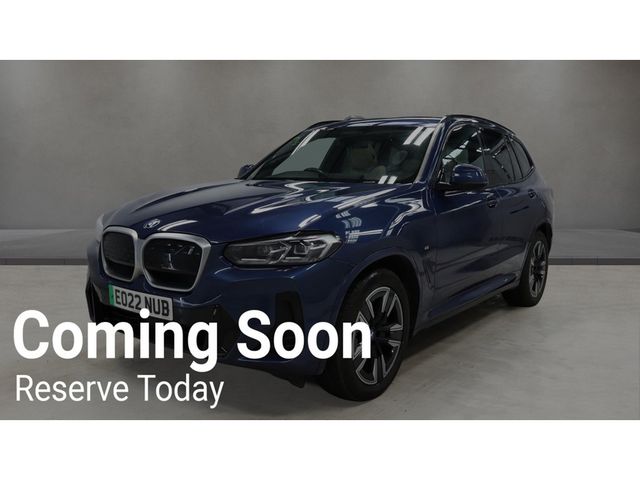 Image for 2022 BMW iX3 M SPORT (PAN ROOF / OYSTER LEATHER) AUTOMATIC **ONE OWNER / APPLE CARPLAY / DRIVING ASSISTANT PRO / ELECTRIC SUNROOF / HEATED STEERING WHEEL / REVERSE CAMERA / SAT NAV / WIRELESS PHONE CHARGING**