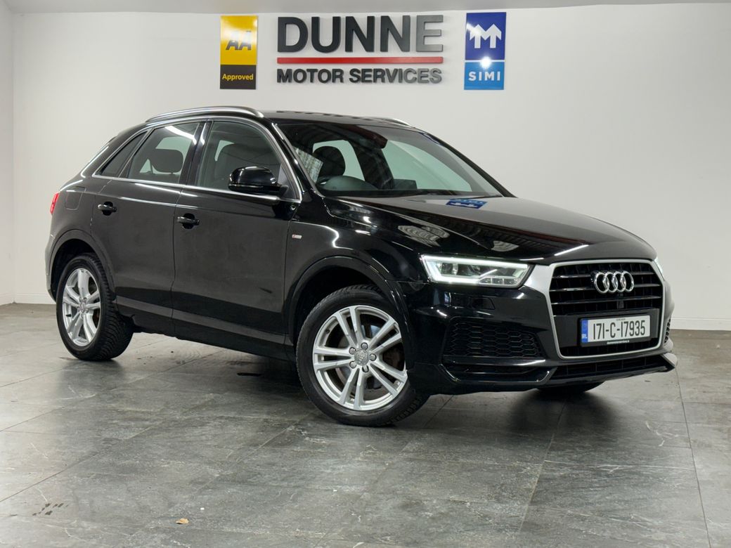 Image for 2017 Audi Q3 **S-LINE EDITION **MULTI FUNCTION STEERING WHEEL **ADAPTIVE CRUISE CONTROL **DUAL DIGITAL CLIMATE CONTROL **MULTI DRIVE MODES **FRONT / REAR PARKING SENSORS **POP UP DIGITAL RADIO **ELECTRIC BOOT OPEN