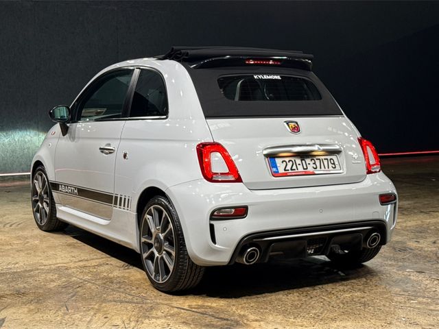 Image for 2022 Abarth 595c CABRIOLET "TURISMO" EDITION - PADDLE SHIFT AUTO 1.4L TURBO - ELECTRIC FOLDING SOFT-TOP - BESPOKE BLACK LEATHER UPHOLSTERY - TWO TONE COLOUR SCHEME - 17" ALLOY WHEELS