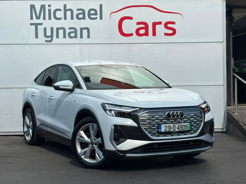 Image for 2023 Audi Q4 e-tron 40 S Line Sportback, 82kwh, 20" Alloys, Car Play, Electric Tailgate, 1/2 Leather - First Reg in June 2023 - Trade in Price €33, 444
