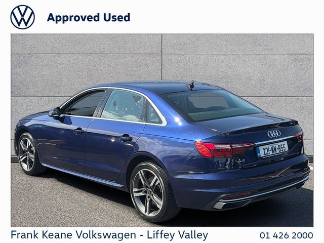 Image for 2022 Audi A4 SE AUTO 35 TDI 163HP *FULL BLACK LEATHER* *ONE OWNER CAR* *NEW NCT* *12 MONTHS FRANK KEANE WARRANTY* *FINANCE AVAILABLE*