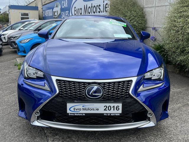 Image for 2016 Lexus RC 300h F SPORT AUTOMATIC HYBRID 2.5 PETROL //HIGH SPEC//LOW MILES//FULL RED LEATHER HEATED/COOLED ELECTRIC SEATS//REVERSE CAMERA//SUNROOF//HEATED STEERING WHEEL//KEYLESS ENTRY//ADAPTIVE CRUISE CONTROL//