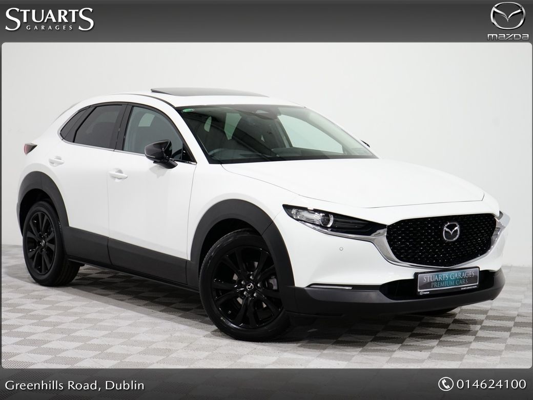 Image for 2025 Mazda CX-30 CX-30 2.0 SKY-X 186PS SUNROOF HOMURA*ELECTRIC TAILGATE, KEYLESS, HEADS UP, NAV, TRAFFIC SIGN RECOGNITION, REAR CAMERA, ADAP CRUISE, LANE DEPARTURE, HEATED SEATS, DUAL CLIMATE, BLIND SPOT DETECTION, 
