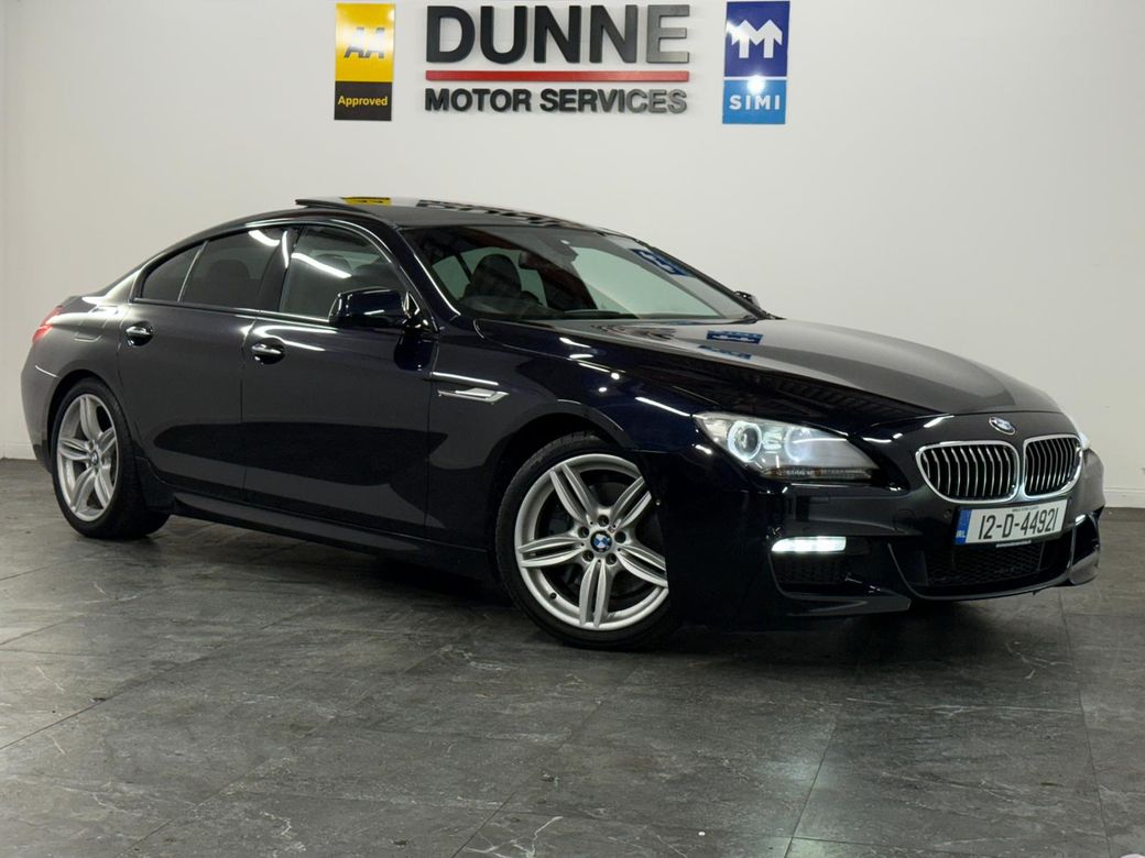 Image for 2012 BMW 6 Series **640D**M-SPORT**GRAN COUPE**5SEATS**PAN ROOF**270 CAMERA**19"ALLOYS**LEATHER DASH**FULLY ELECTRIC MEMORY SEATS**HEATED SEATS**SAT NAV**2 KEYS**XENON HEADLAMPS**MULTIFUNCTION STEERING WHEEL**