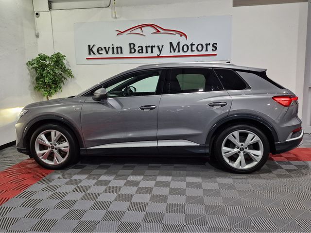 Image for 2024 Audi Q4 e-tron 45 S LINE (TECH PACK / 82KWH BATTERY) 282BHP AUTOMATIC **ONE OWNER / APPLE CARPLAY / ADAPTIVE CRUISE CONTROL / FULL LEATHER / SONOS PREMIUM SOUND / SAT NAV / REVERSE CAMERA / WIRELESS PHONE CHARGING**