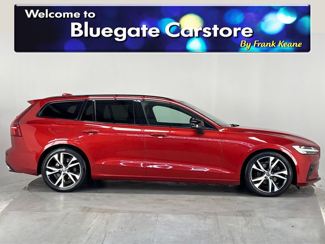 Image for 2021 Volvo V60 2.0 R-DESIGN B3 MHEV 161 B**BLACK LEATHER INTERIOR**FRONT HEATED ELECTRIC SEATS**HEATED MULTIFUNCTIONAL STEERING WHEEL**TOUCH SCREEN MEDIA DISPLAY**REVERSE CAMERA**PARKING SENSORS**ELECTRIC TAILGATE**
